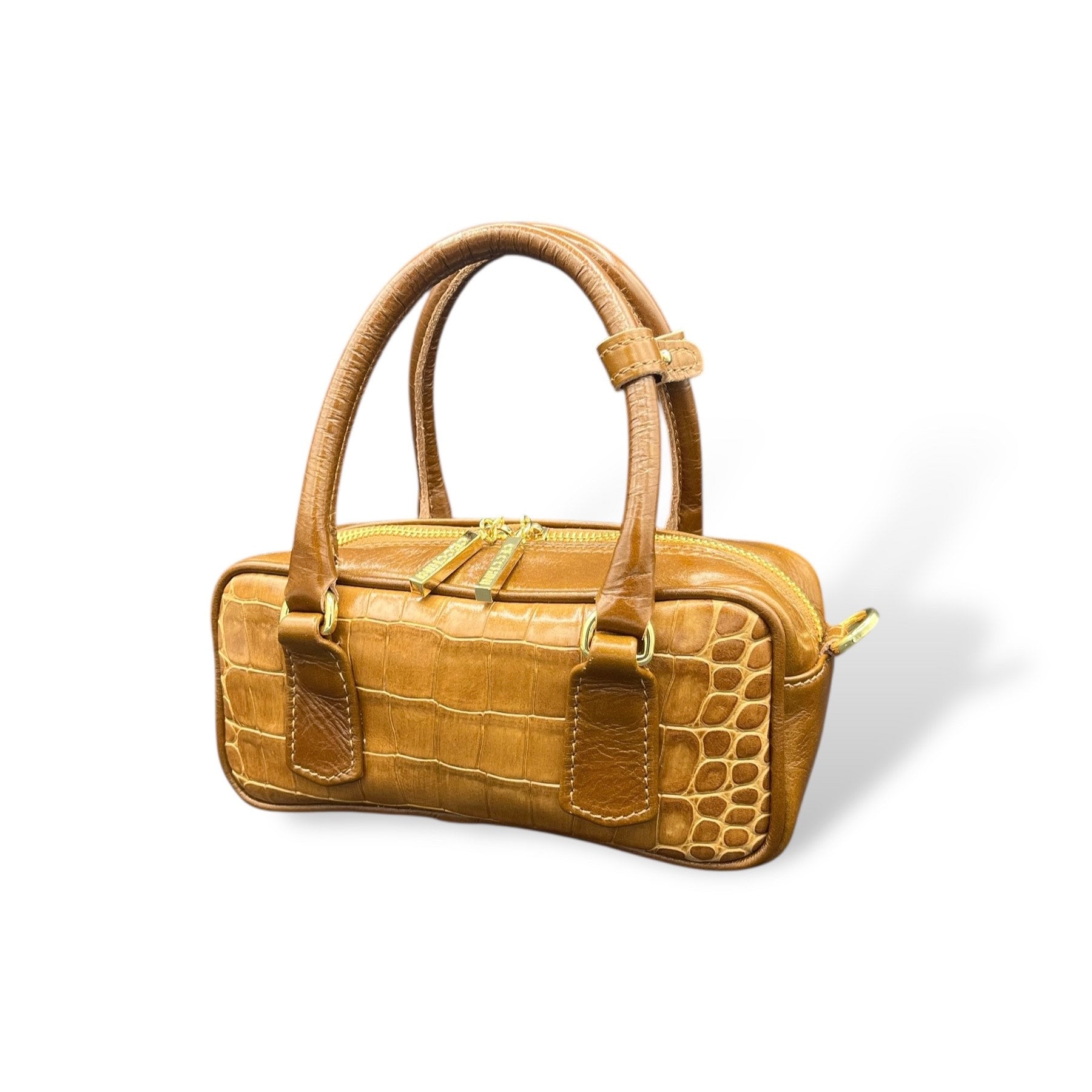 MIMI mini - Women's crocodile embossed calf leather handbag
