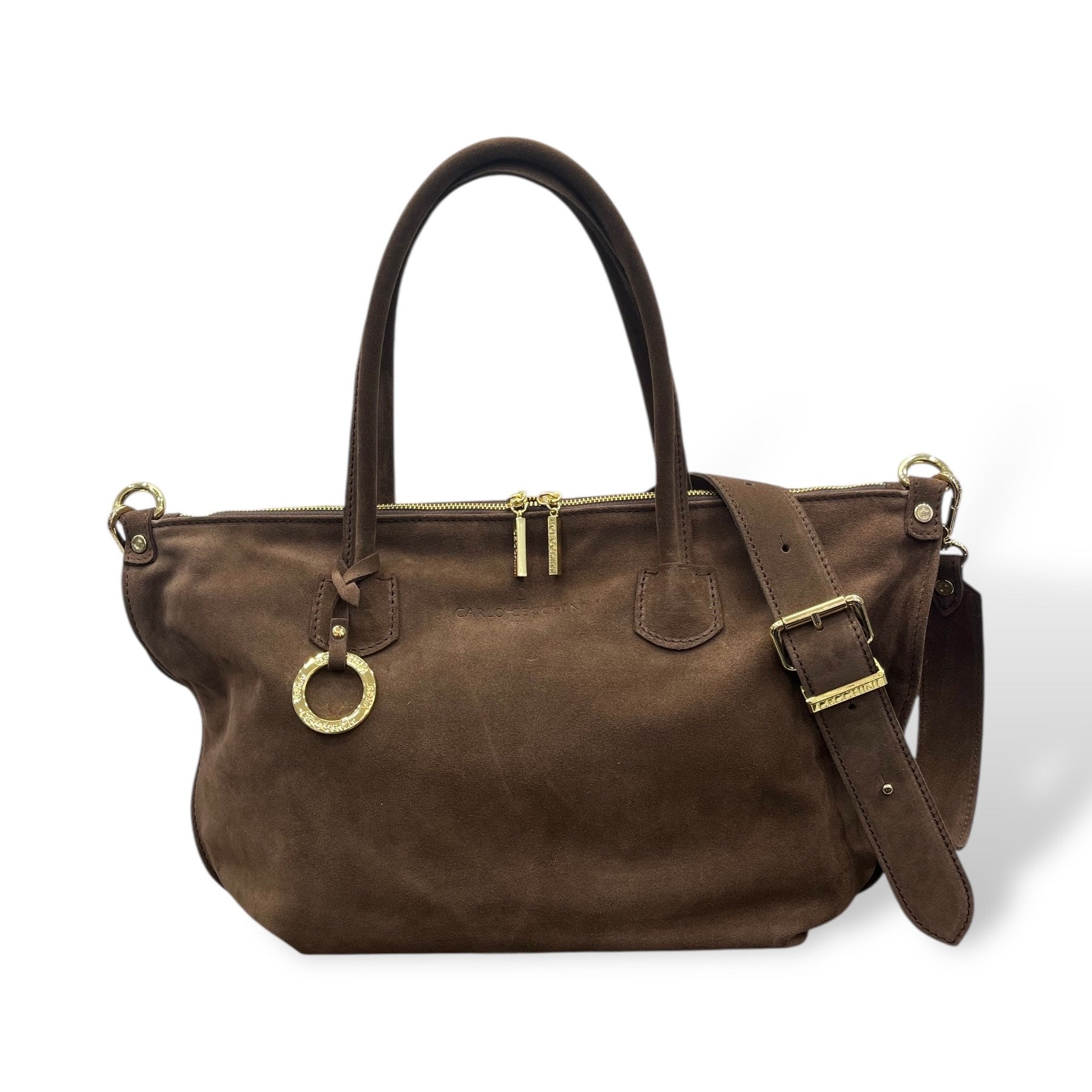 NEVERFULL - Women's suede calf leather shoulder bag