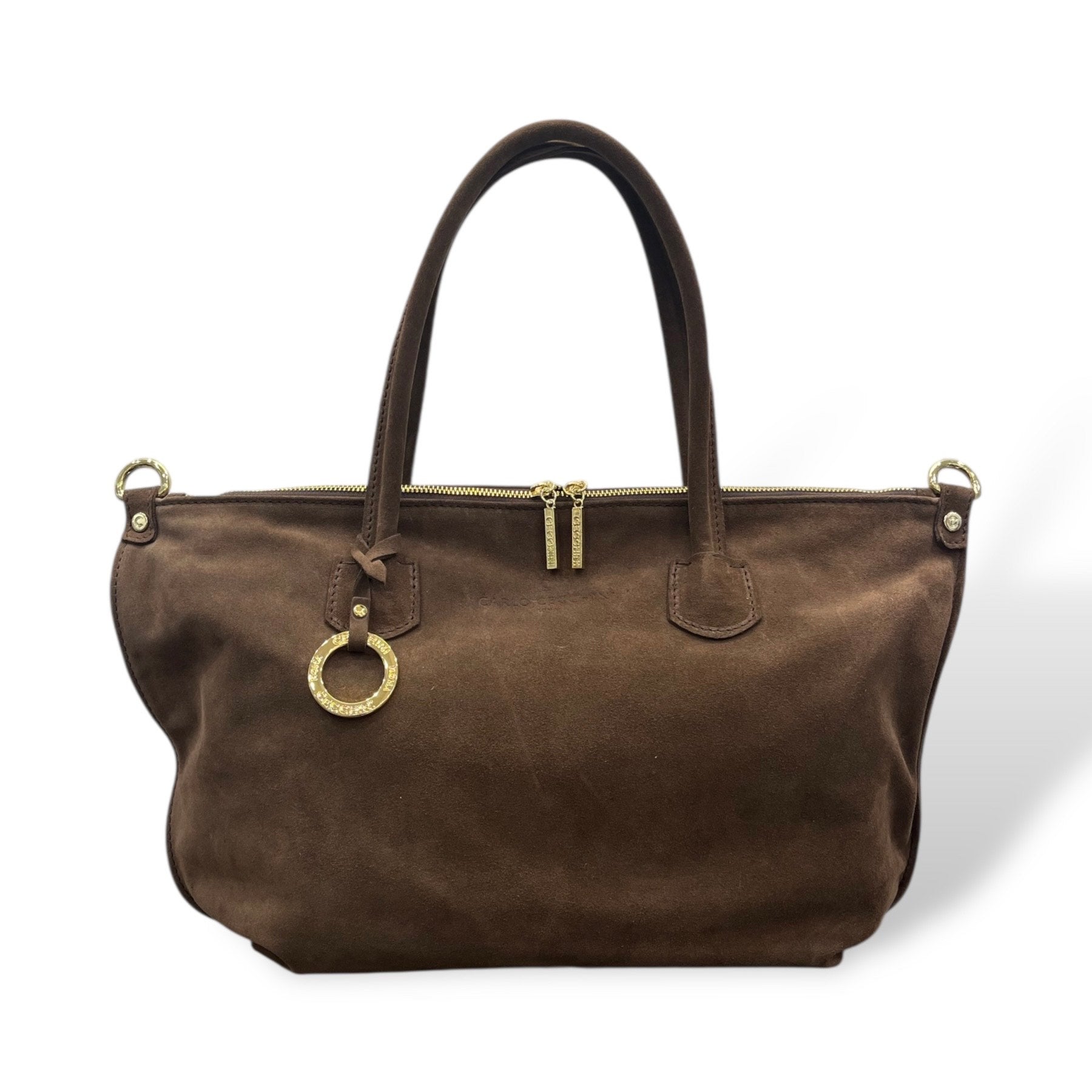 NEVERFULL - Women's suede calf leather shoulder bag