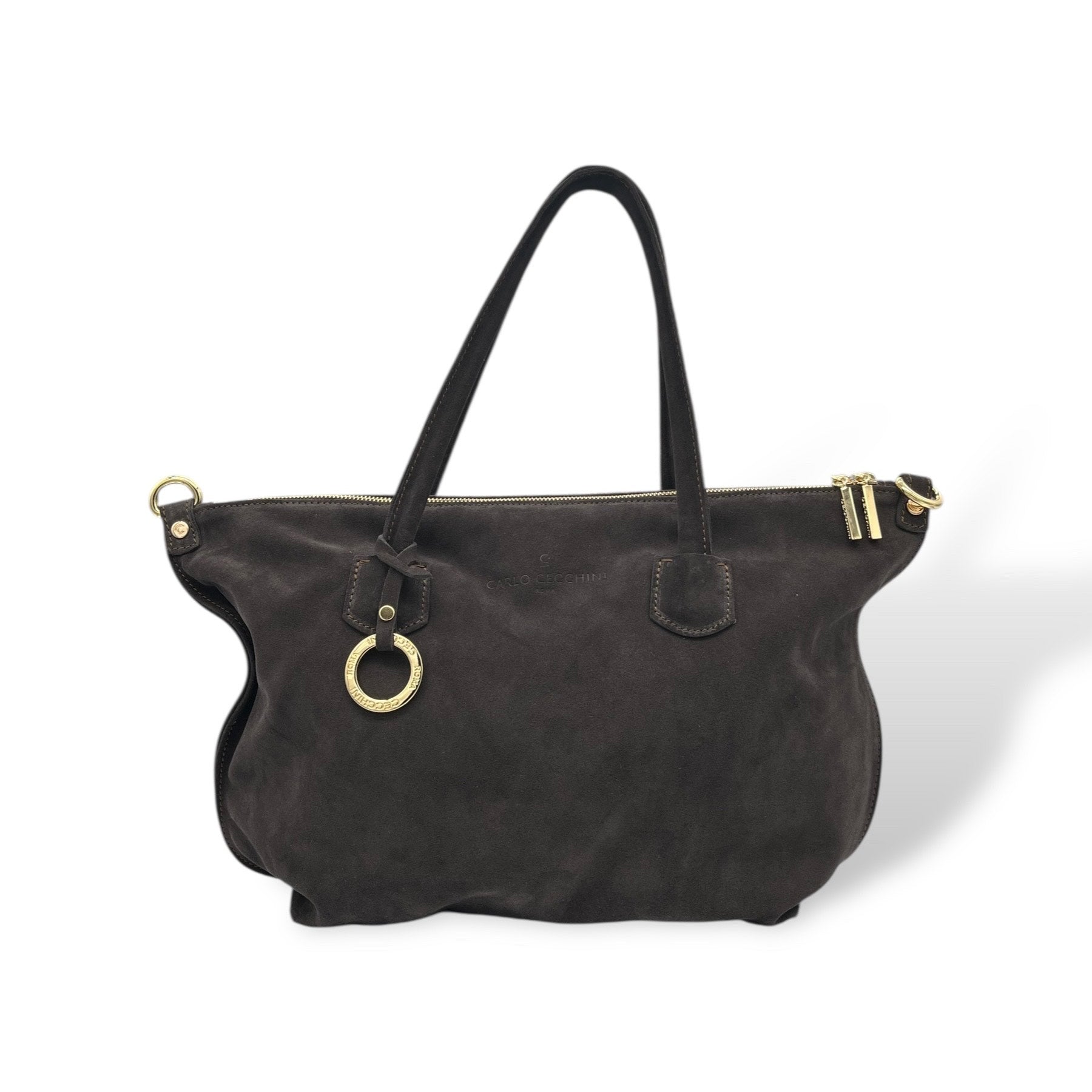 NEVERFULL - Women's suede calf leather shoulder bag