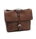 Men's brown buffered crust calf leather backpack - BOWIN