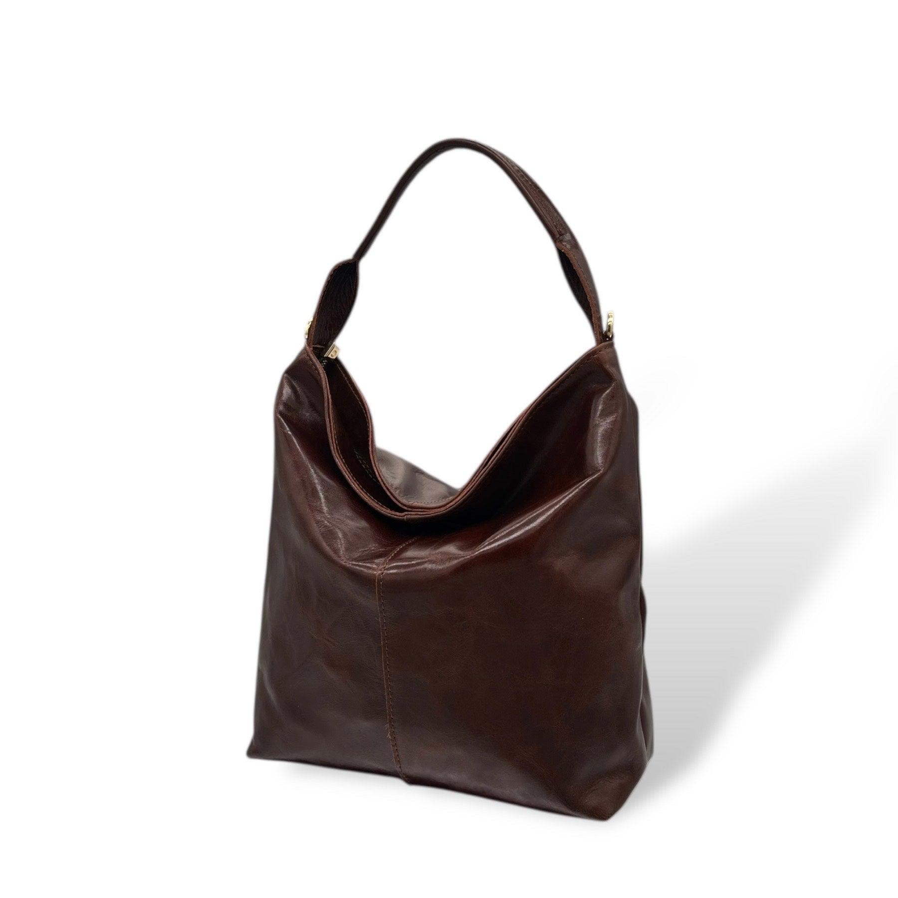 SACCA EMPIRE small - Women's calf leather shoulder bag