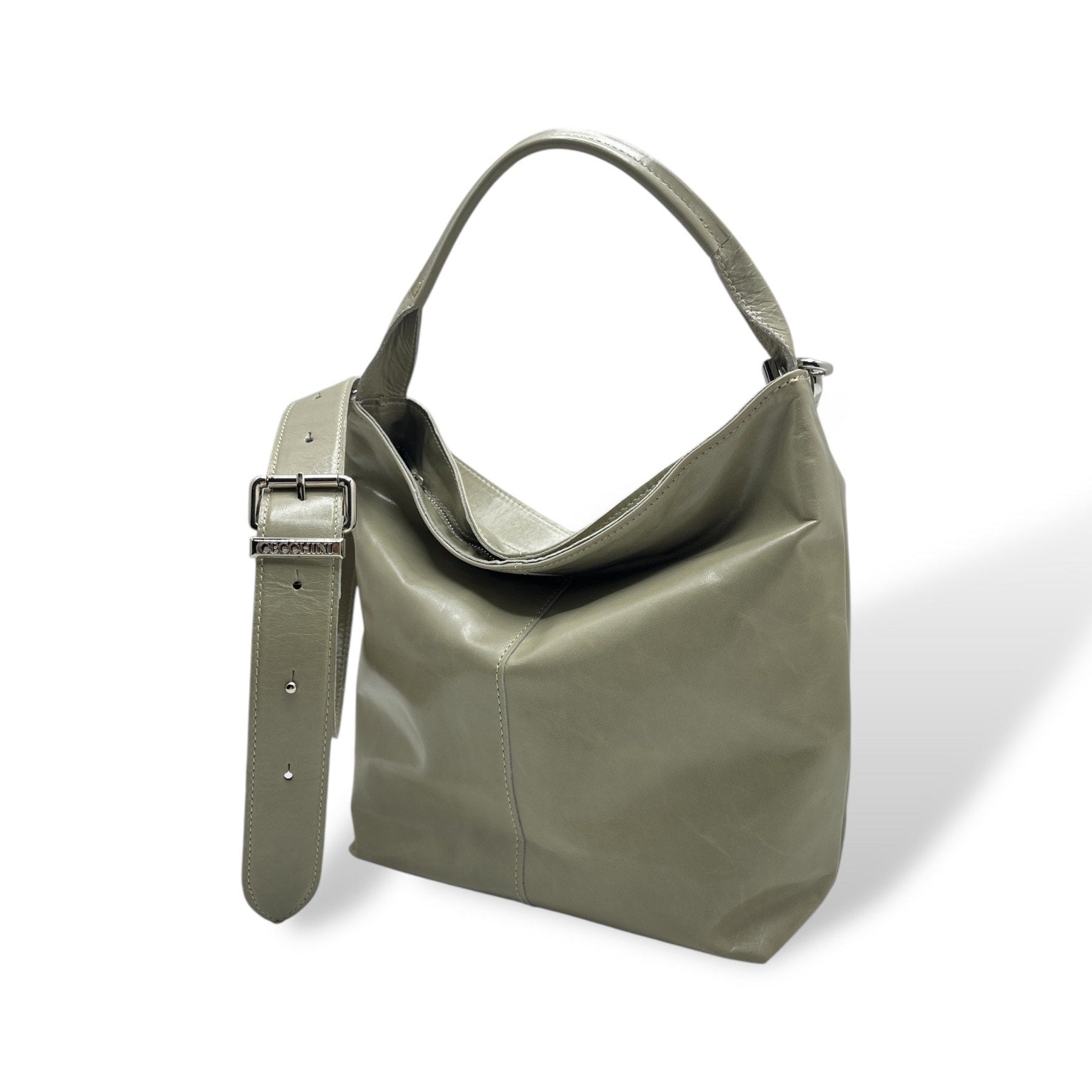 SACCA EMPIRE small - Women's calf leather shoulder bag