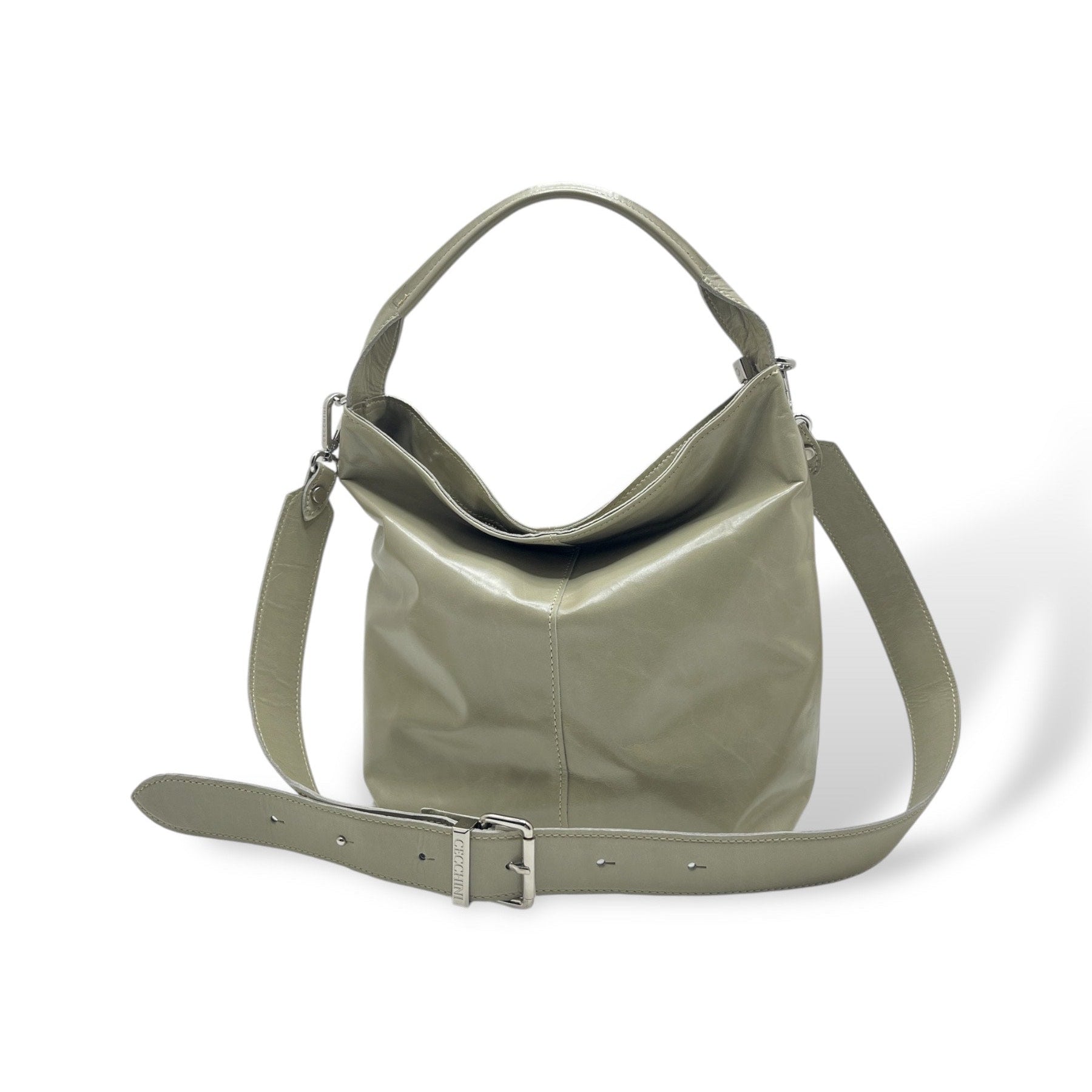 SACCA EMPIRE small - Women's calf leather shoulder bag