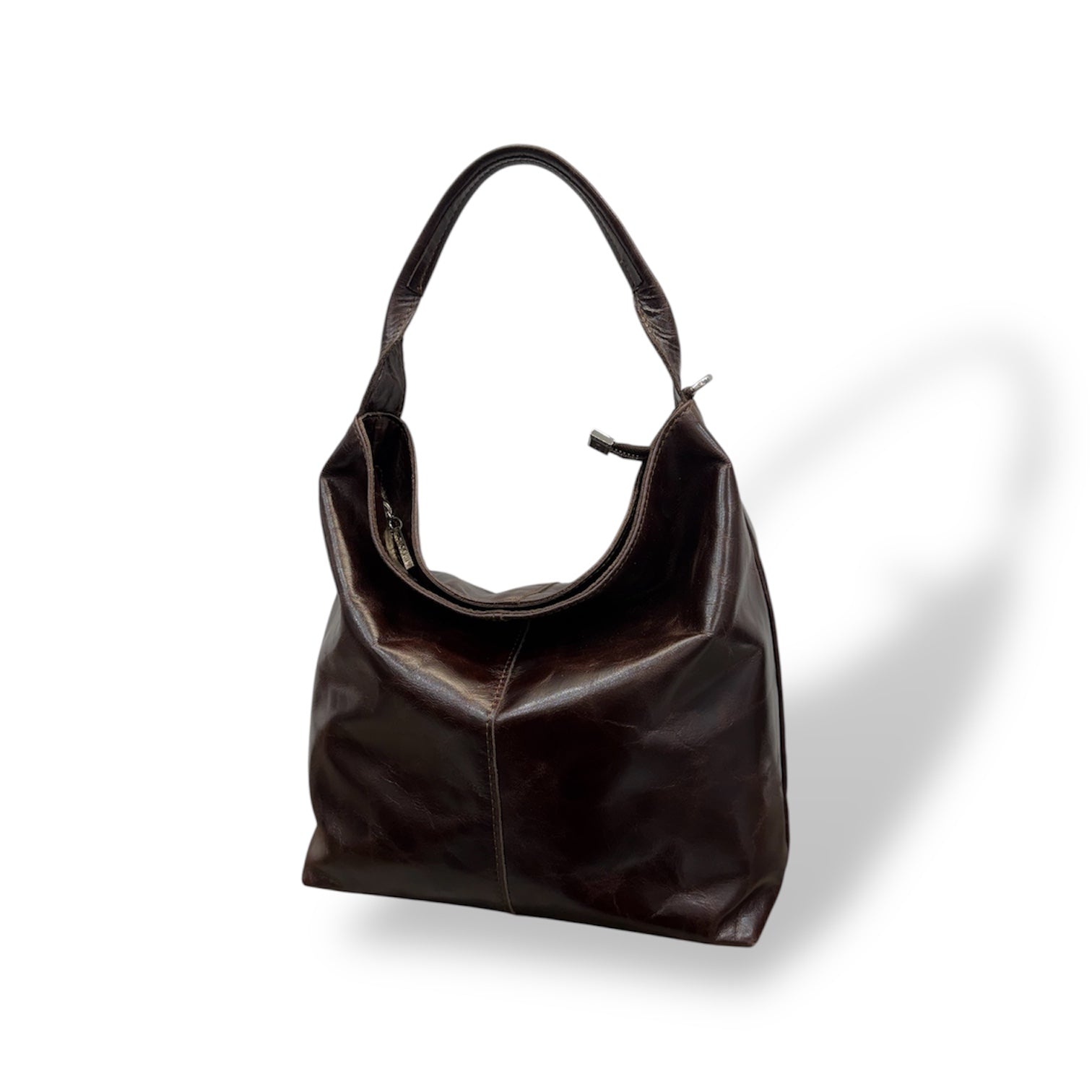 SACCA EMPIRE small - Women's calf leather shoulder bag