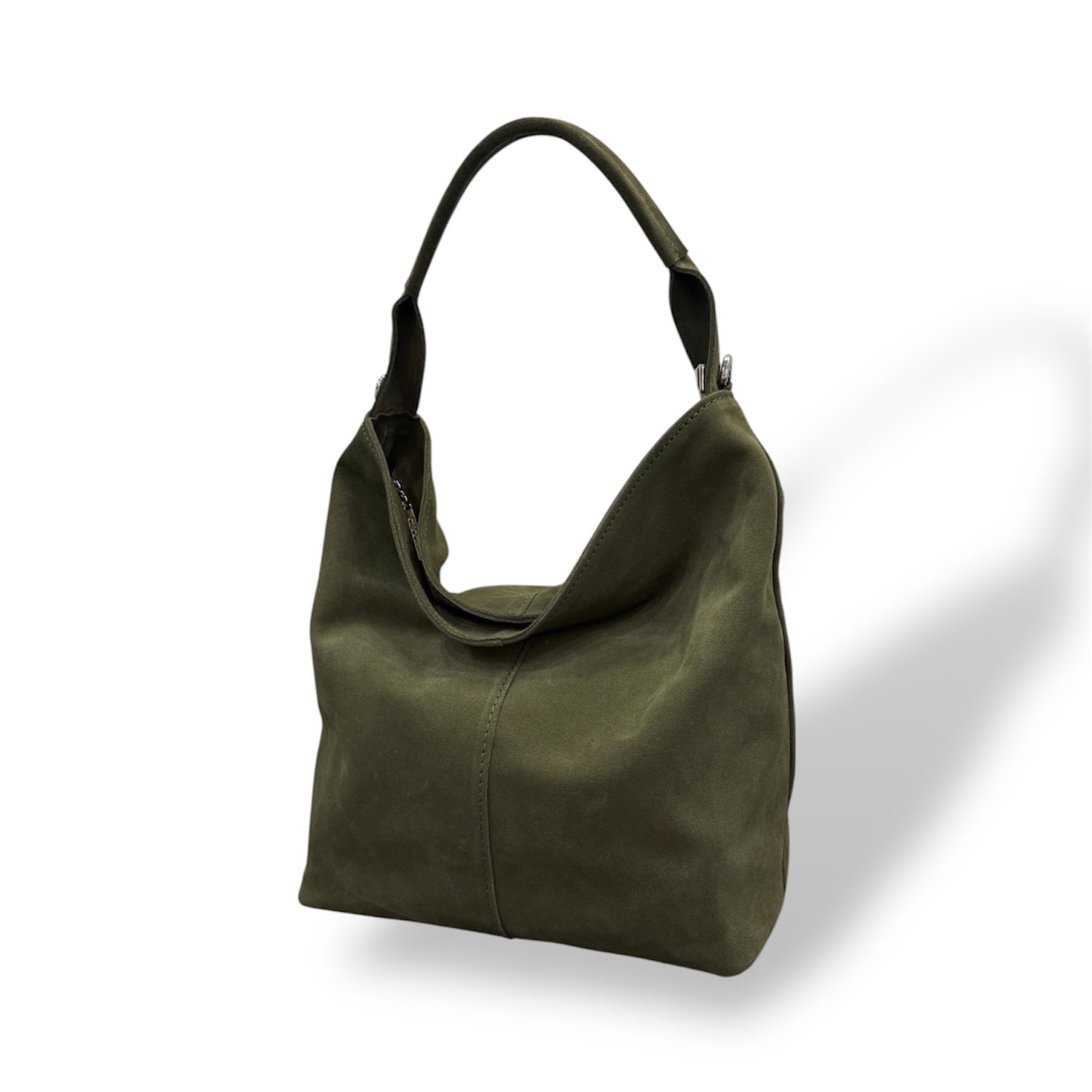 SACCA EMPIRE small - Women's suede calf leather shoulder bag