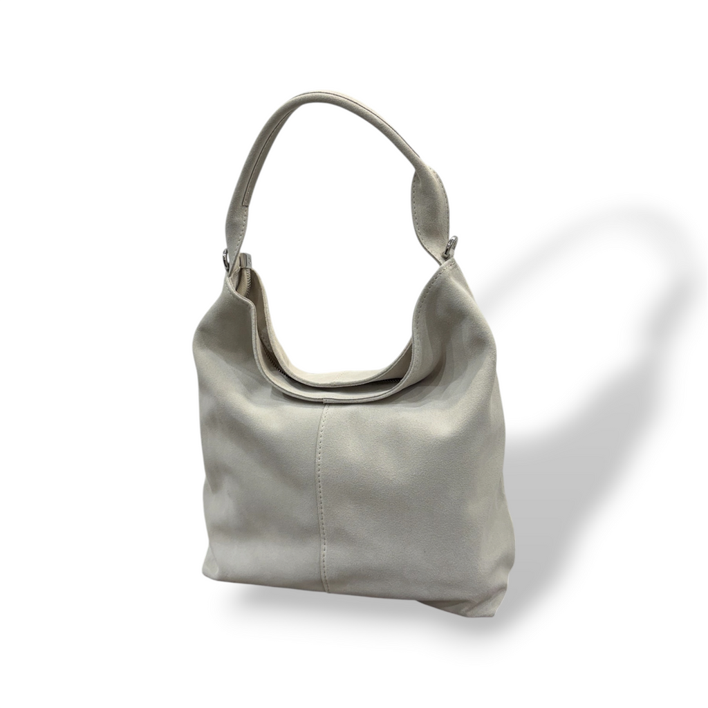 SACCA EMPIRE small - Women's suede calf leather shoulder bag