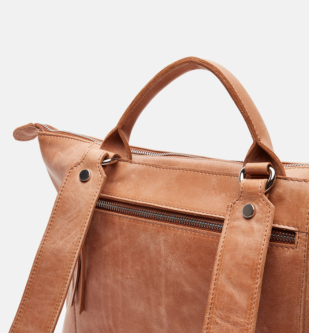 Men's brown Montana calf leather backpack - ZPR7