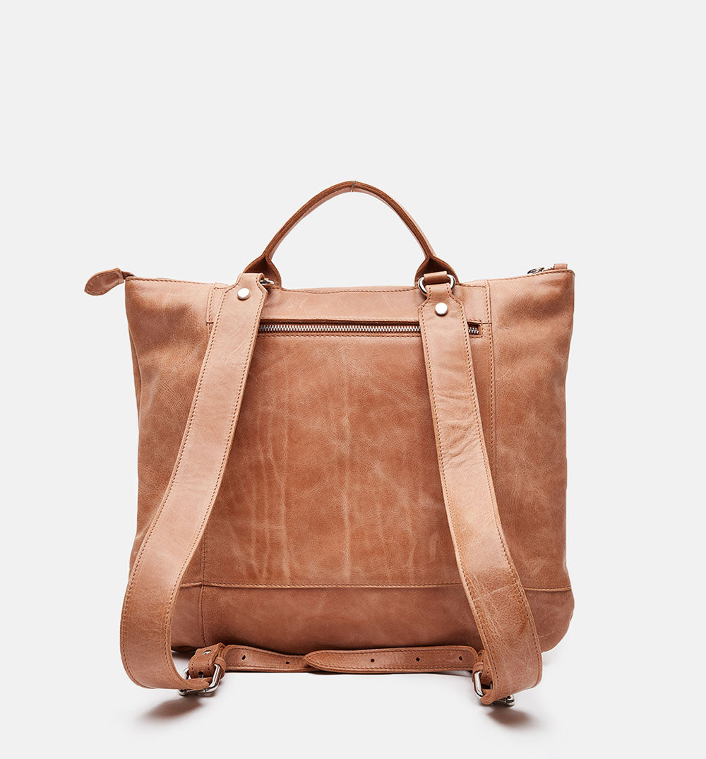 Men's brown Montana calf leather backpack - ZPR7