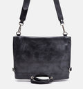 Men's anthracite Montana Calf Leather Crossbody Bag - TOWER